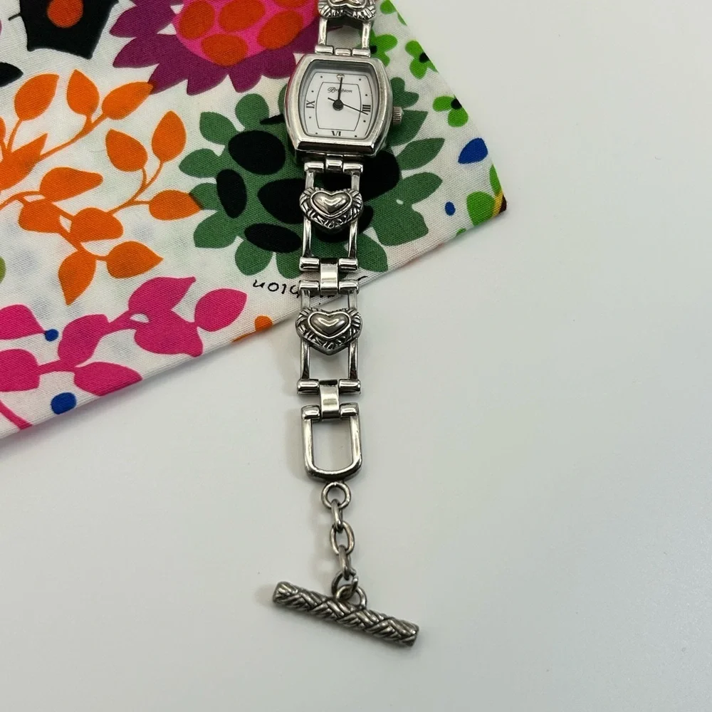 Brighton Essex Watch Rectangle Heart Links 8